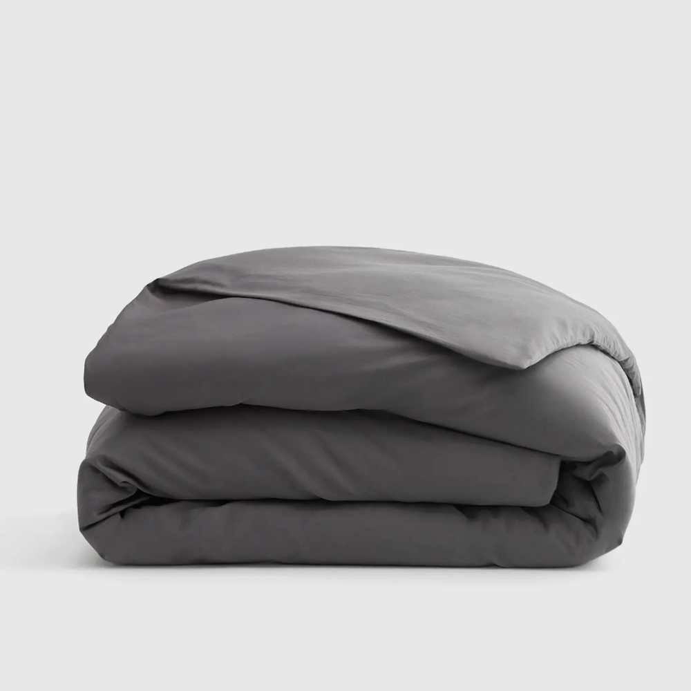 Quince 100% Organic Sateen Cotton Charcoal Duvet Cover! King  (28)